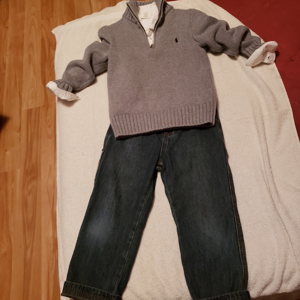 Sweater and jeans